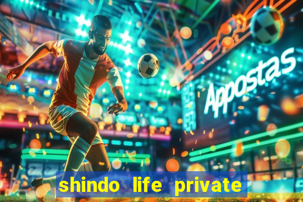 shindo life private server codes